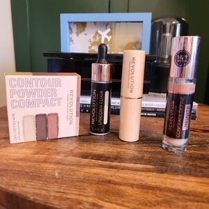 Revolution Makeup Set with Concealer, Contour, and Elixir